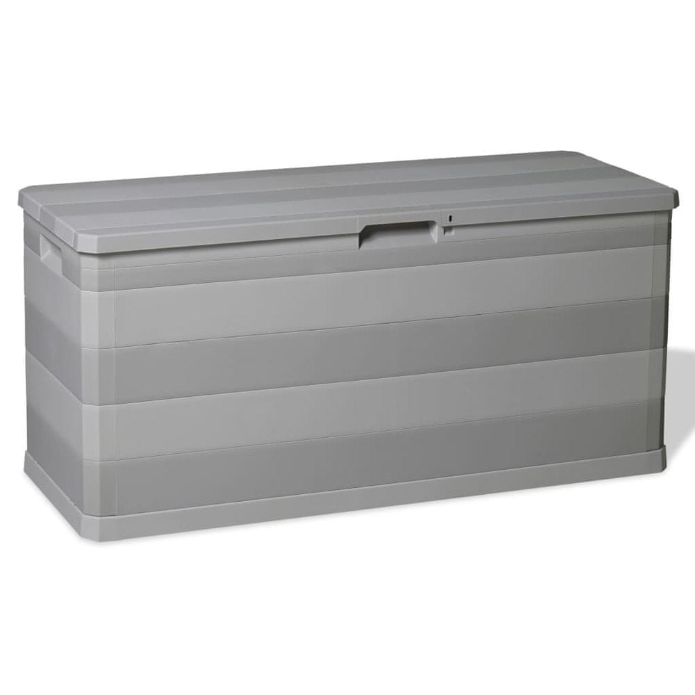 Petromila vidaXL Záhradný úložný box sivý 117x45x56 cm